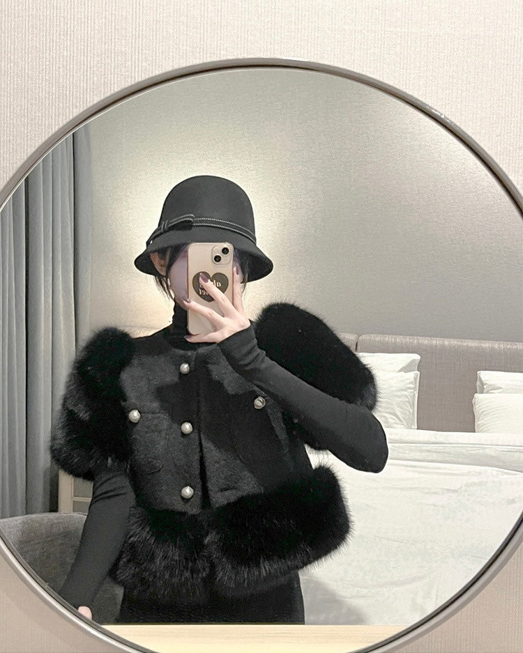 Black Swan Fur Jacket