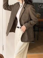 Classic Check Wool Jacket - 60% Wool