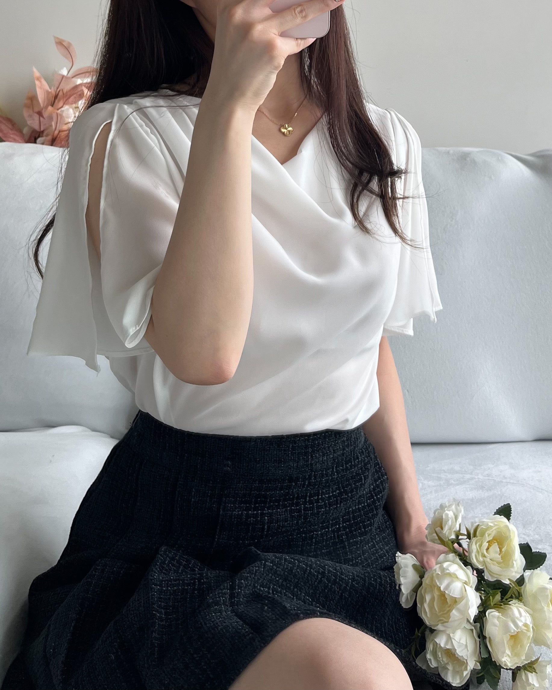 Drape Wing Blouse