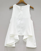 Flared Sleeveless Blouse
