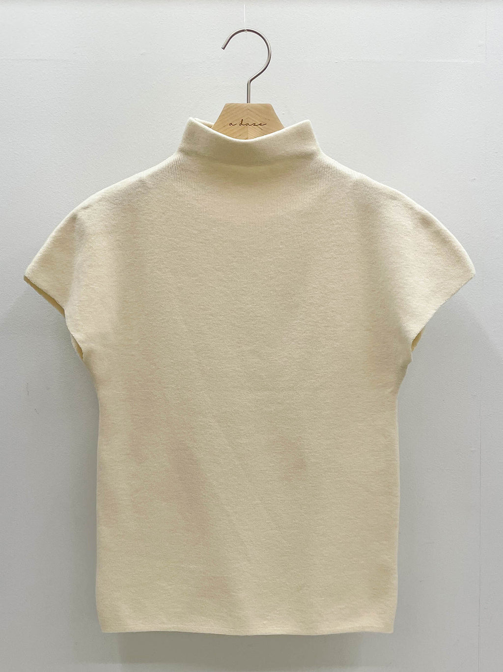 Salmon Half Turtleneck Knit Top