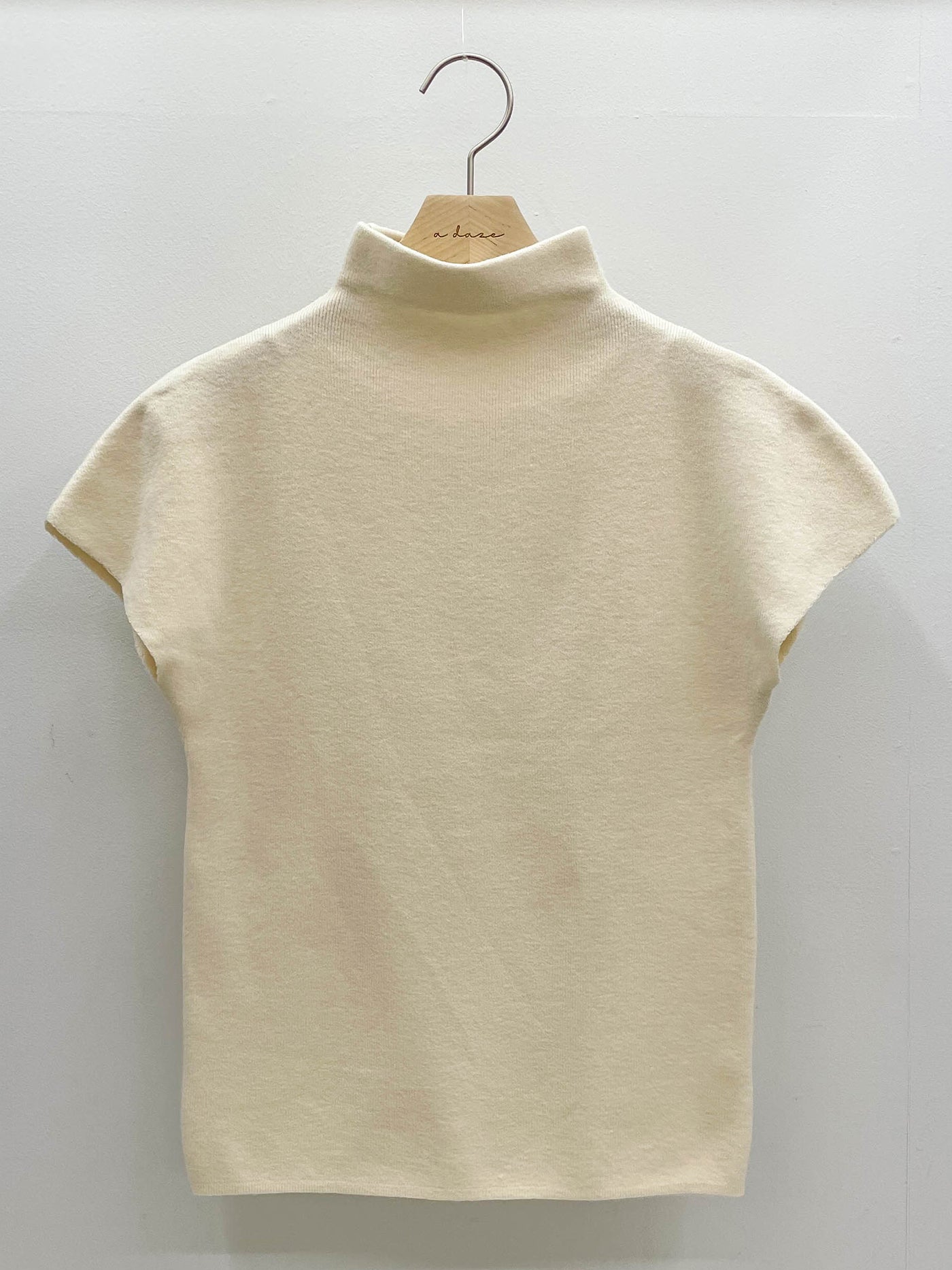 Salmon Half Turtleneck Knit Top