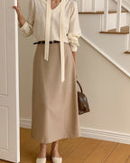 [S,M] Bath Belt Long Skirt Set