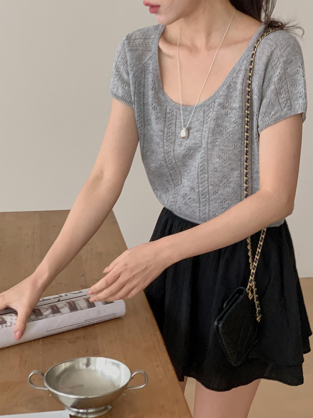 Soda Scoop-Neck Knit