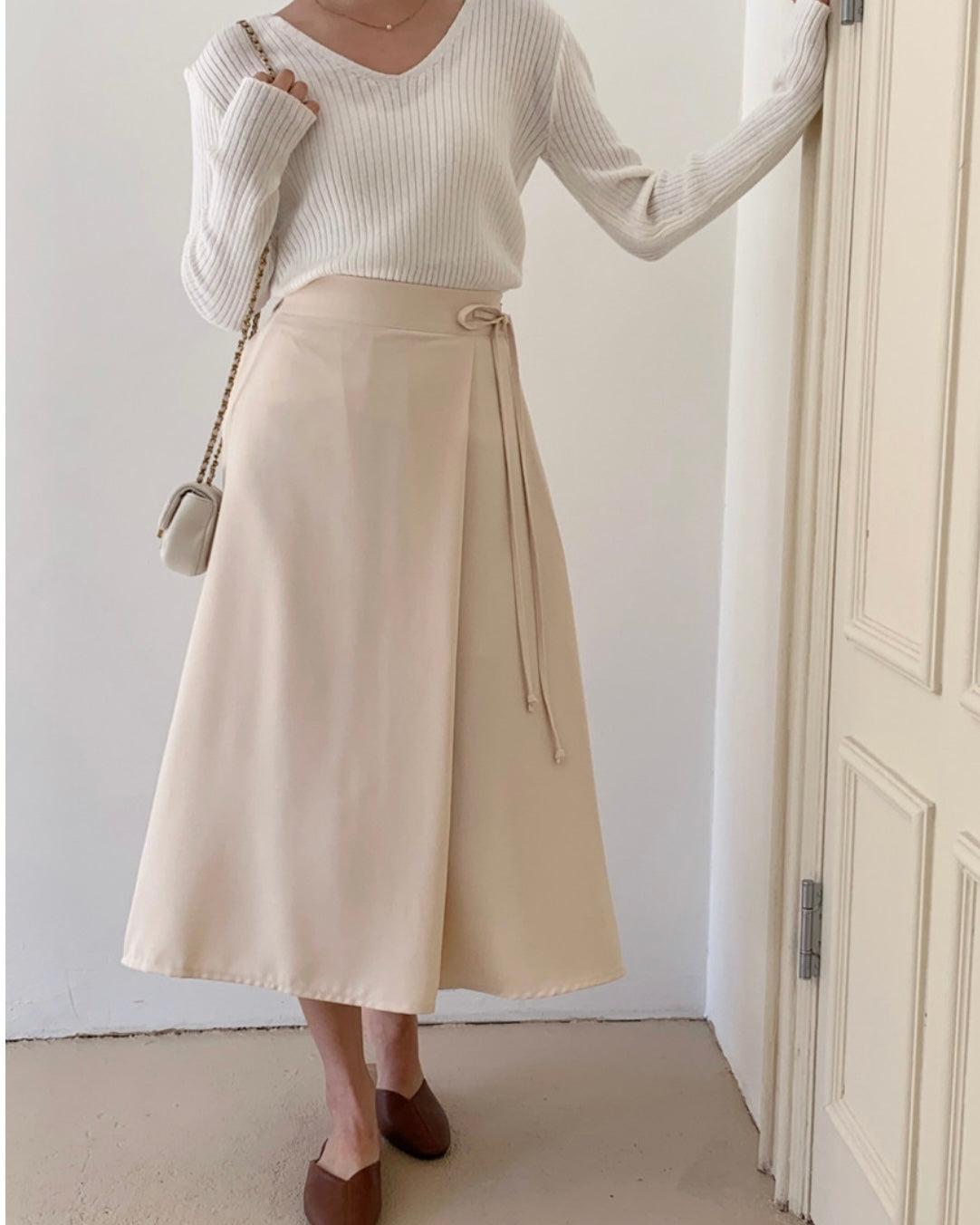 Mimi Ribbon Banding Skirt