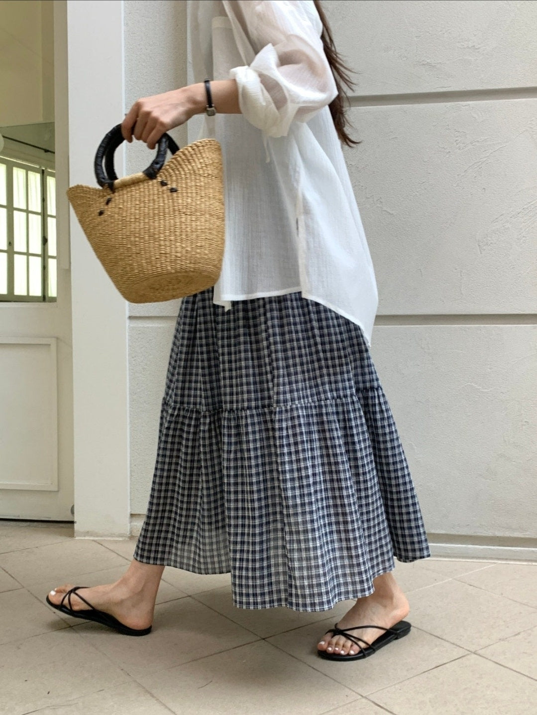 Check Cancan Skirt