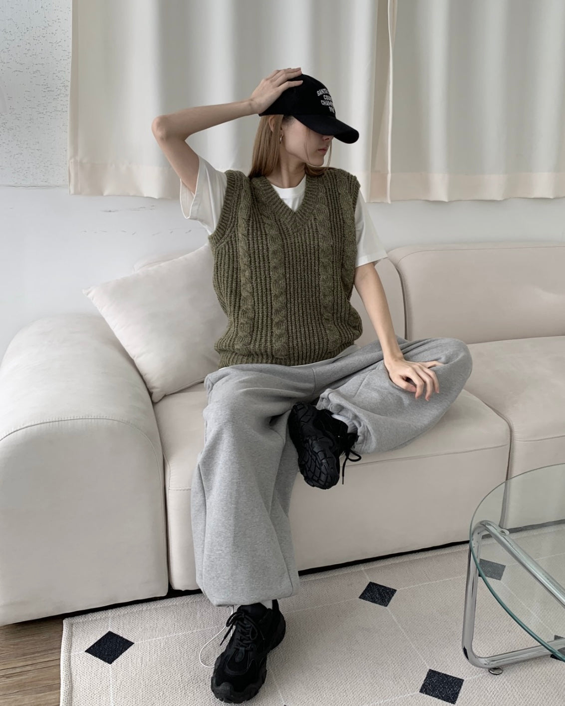 Andy Cable Knit Vest