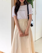 Cotton Ribbon String Skirt