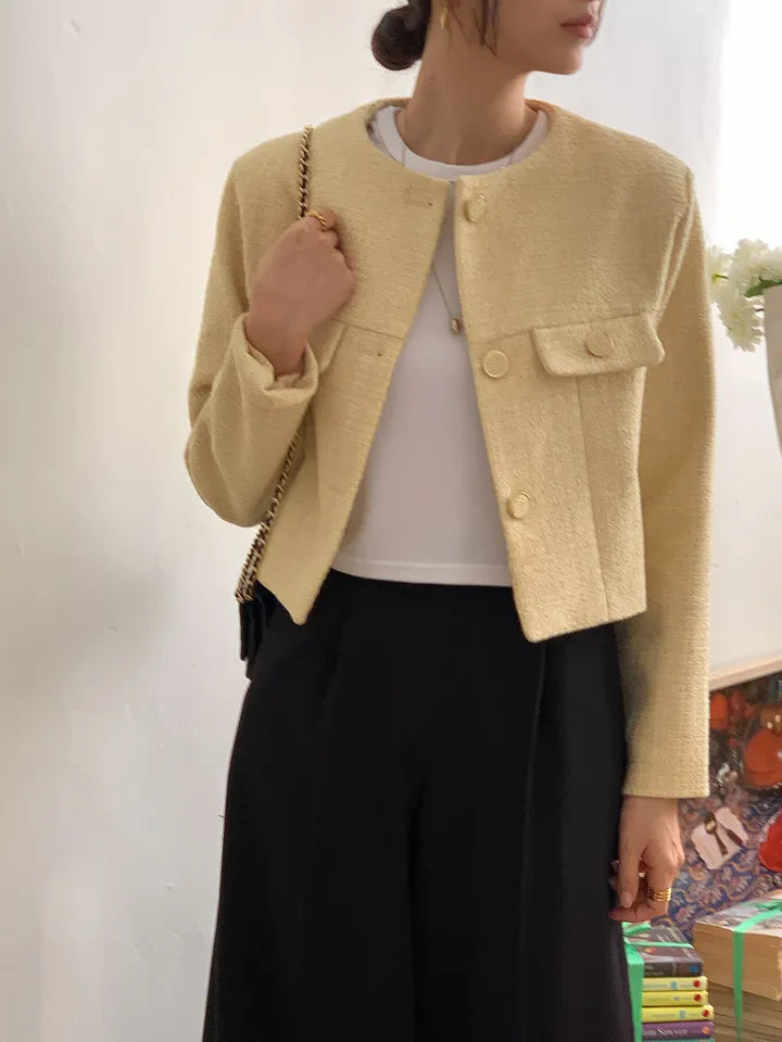 Macaroon Tweed Jacket