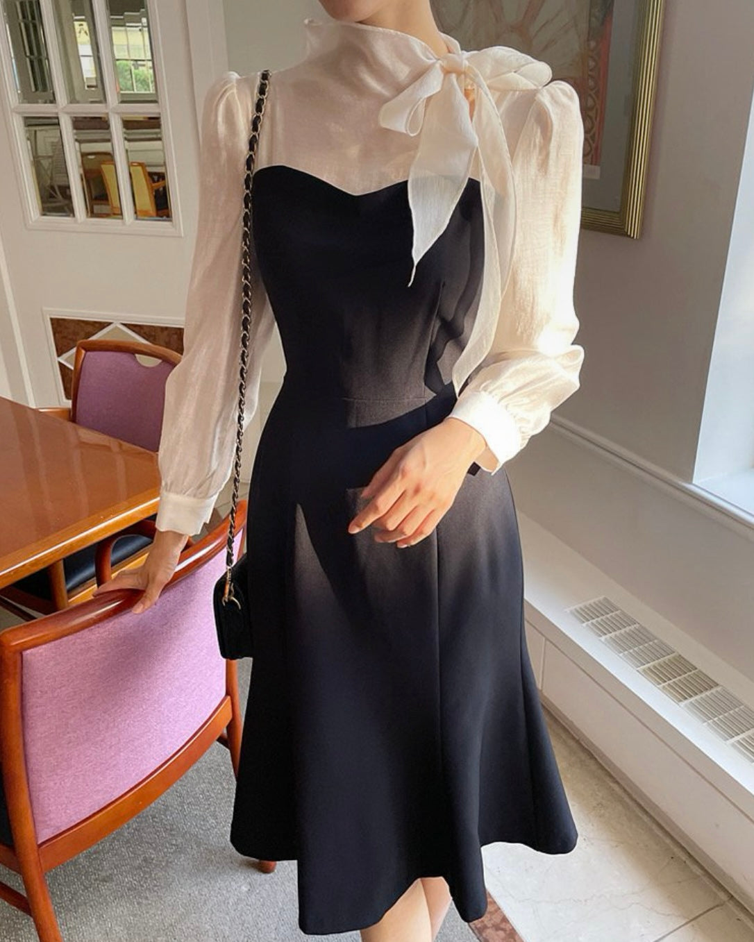 Scarf Bustier Dress