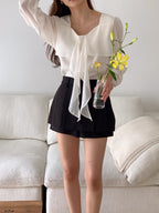 Chiffon Ribbon Blouse