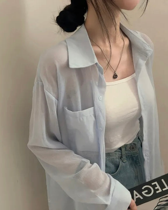 See-Through Overfit Shirt