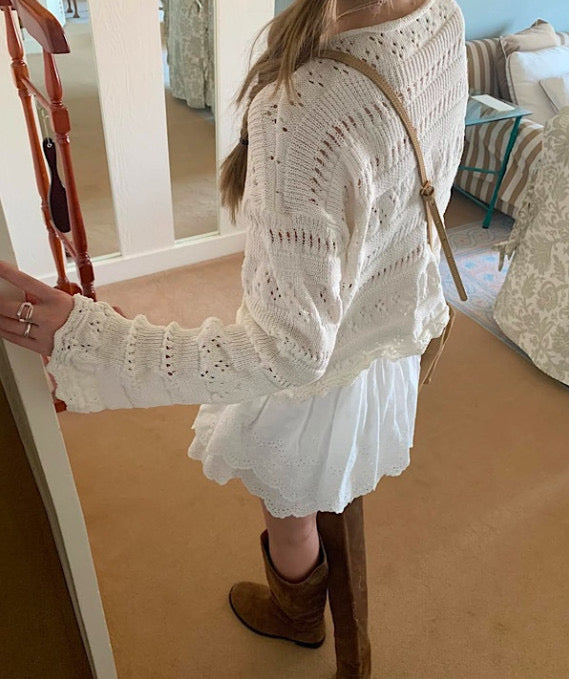 Delicate Cotton Crochet Knit
