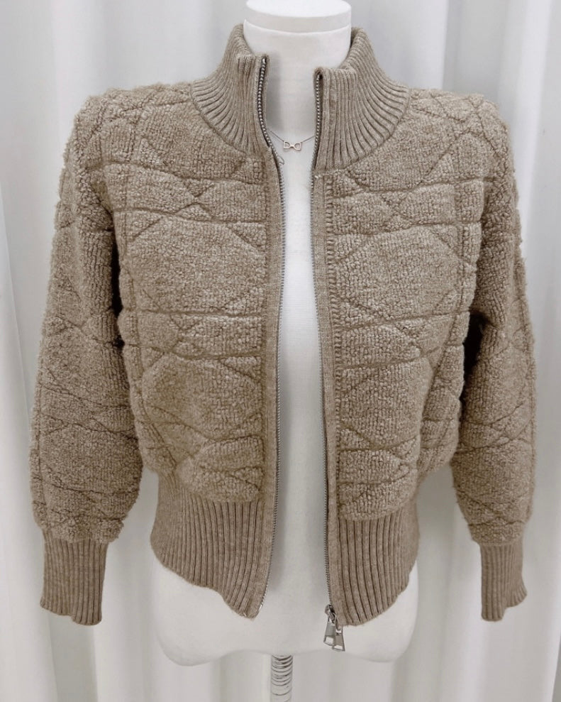 Link Knit Zip-Up