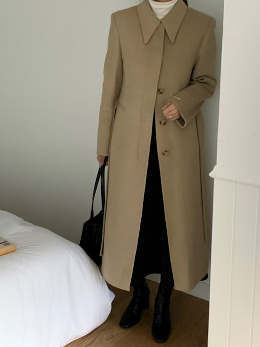 Vin Handmade 90% Wool Coat with Padded Vest