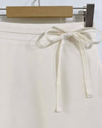Ribbon Banding Mini Skirt