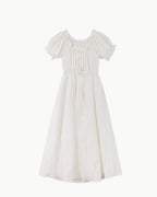 Off-Shoulder Back Ribbon Dress