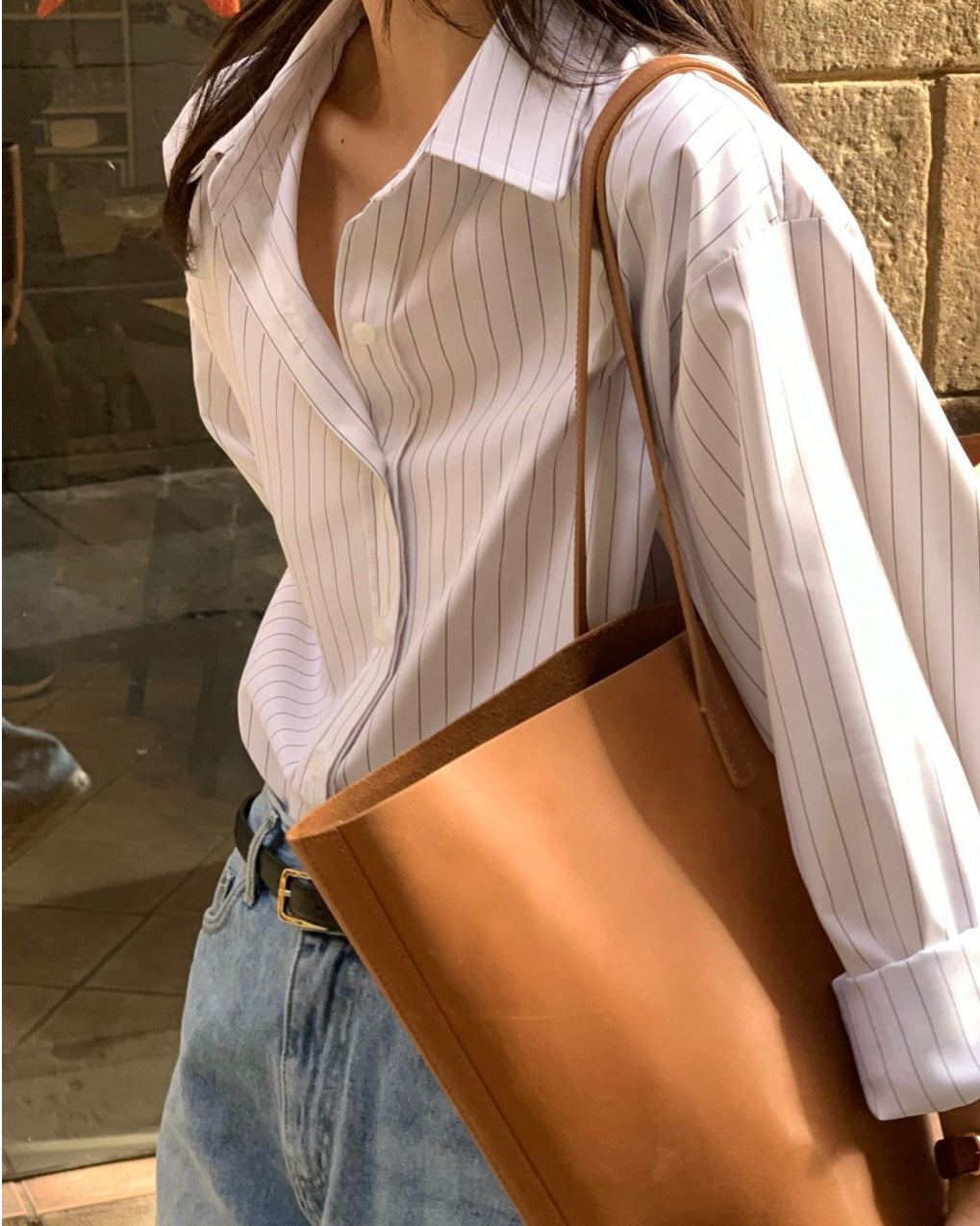Wrinkle-Free Striped Shirt