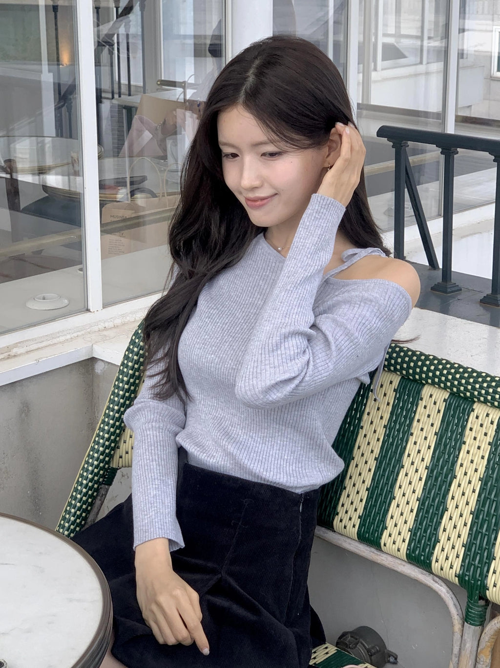 Sandy Ribbon Ribbed Knit