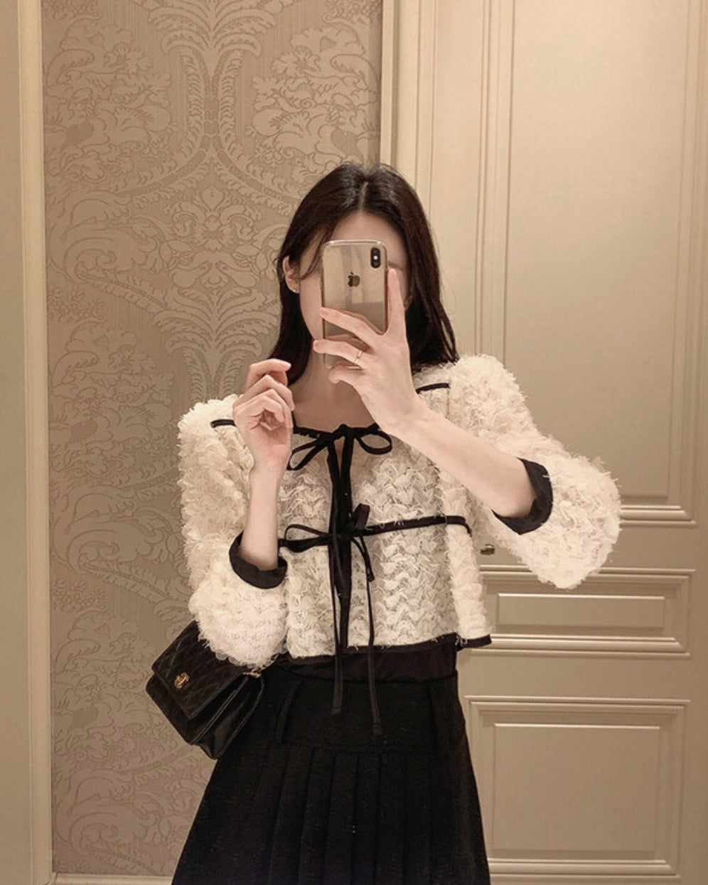Floral Ribbon Cardigan