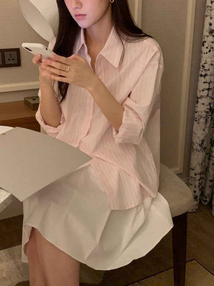 Over Striped Shirt