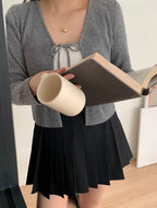 Cashmere Wool Ribbon Cardigan
