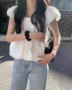 Balloon Ribbon Blouse