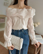 Piano Off-Shoulder Blouse