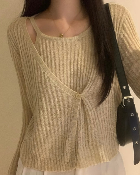 Lucifer Sheer Knitted Top