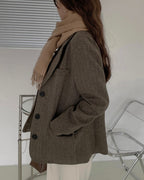 Billy Herringbone Wool Jacket