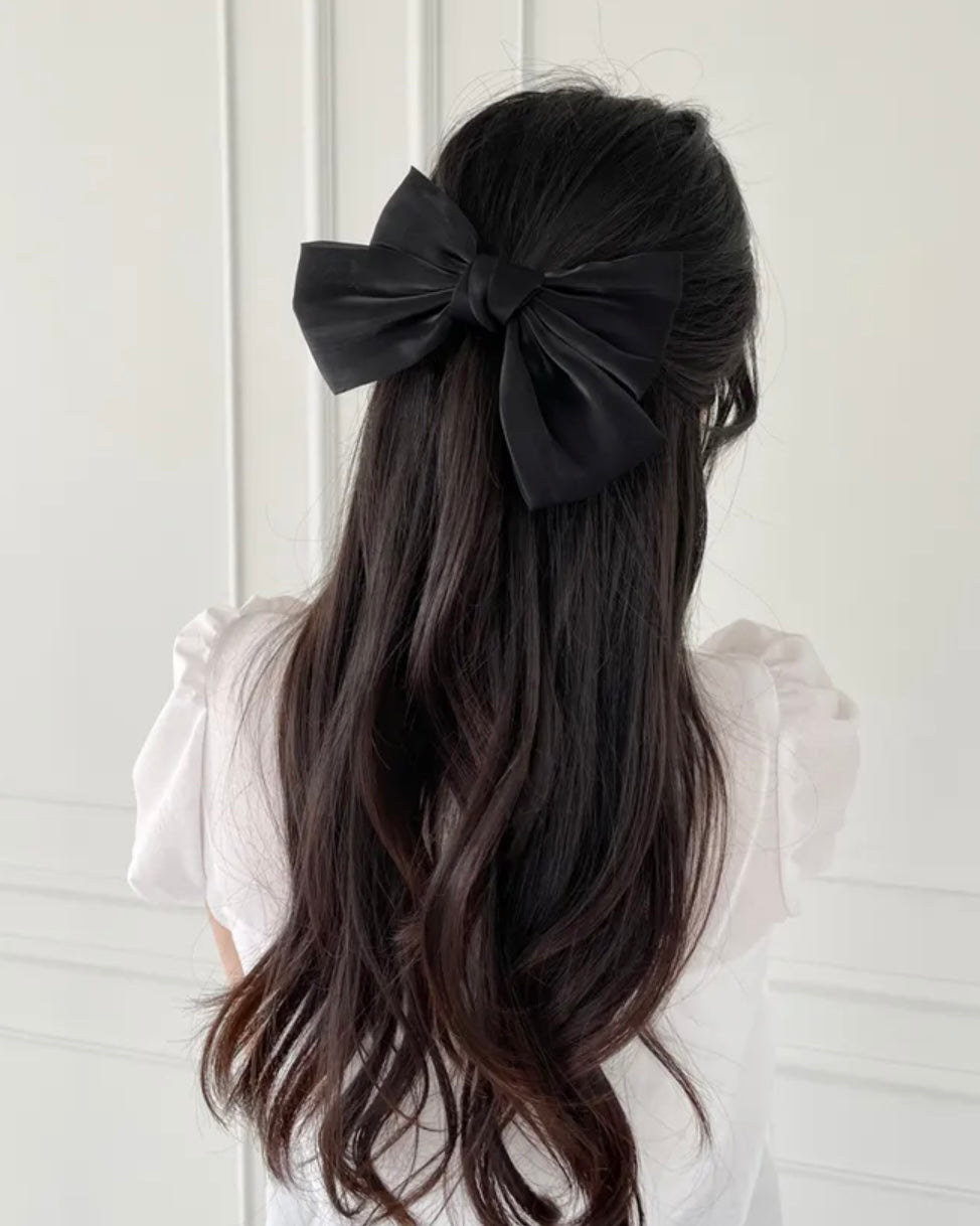 Organza Big Ribbon Hair Clip