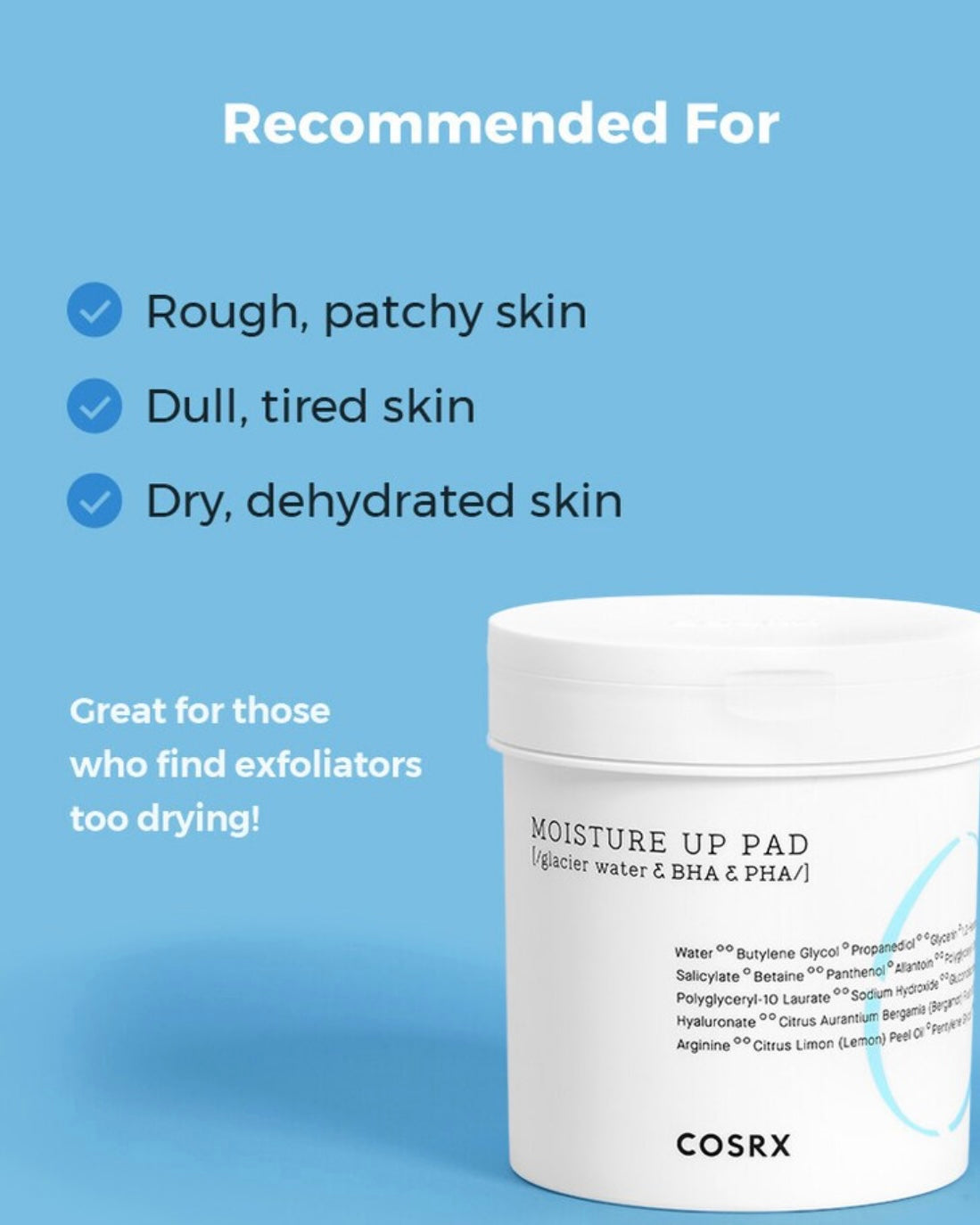 [ COSRX ] One Step Moisture Up Pad 90P