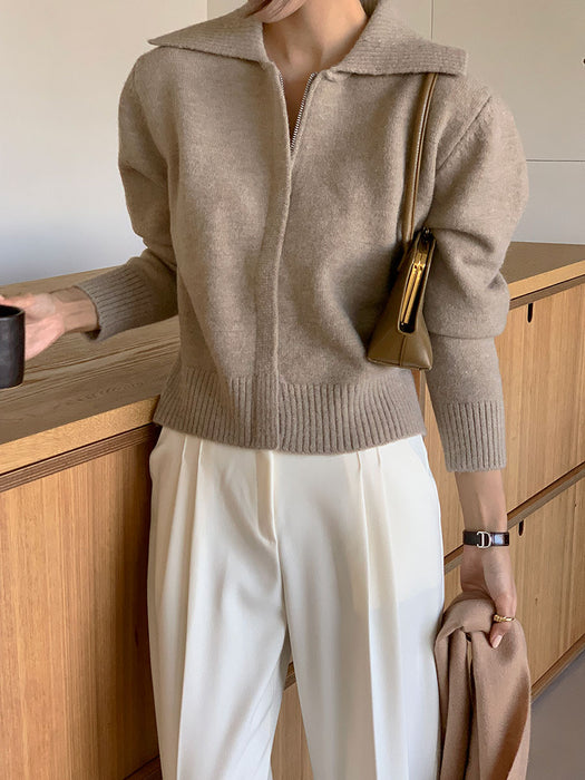 Onion Knit Zip-Up