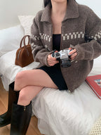 Nordic Knitted Zip-Up