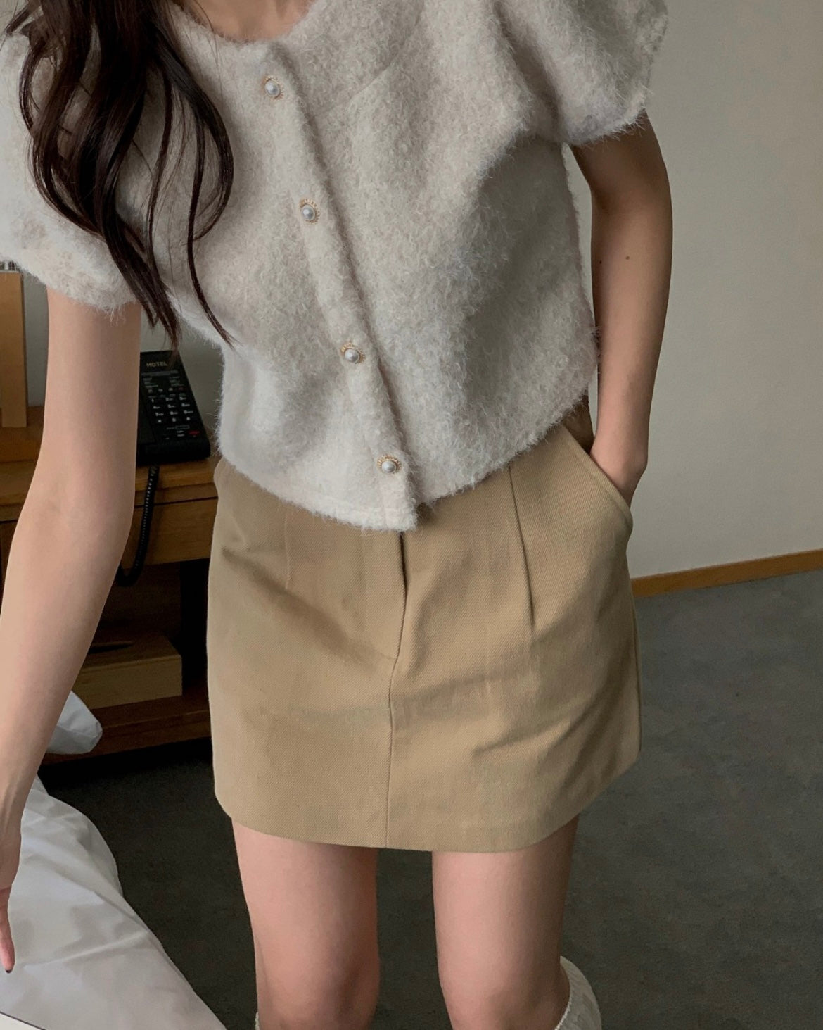 Snow Fur Blouse