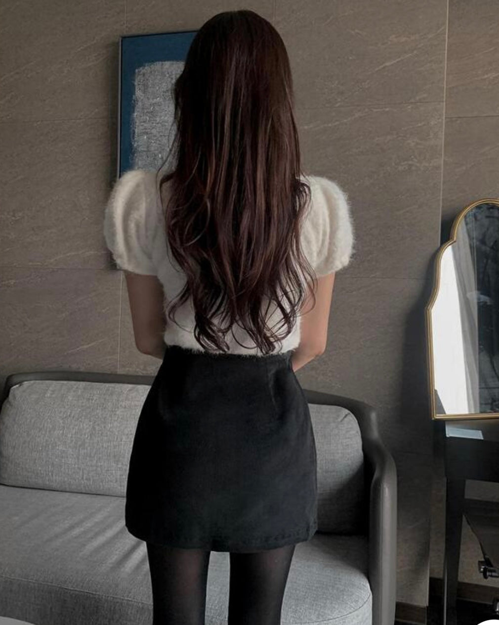 Snow Fur Blouse