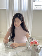 [ Pre-order ] Ribbed Cap-Sleeve Knit