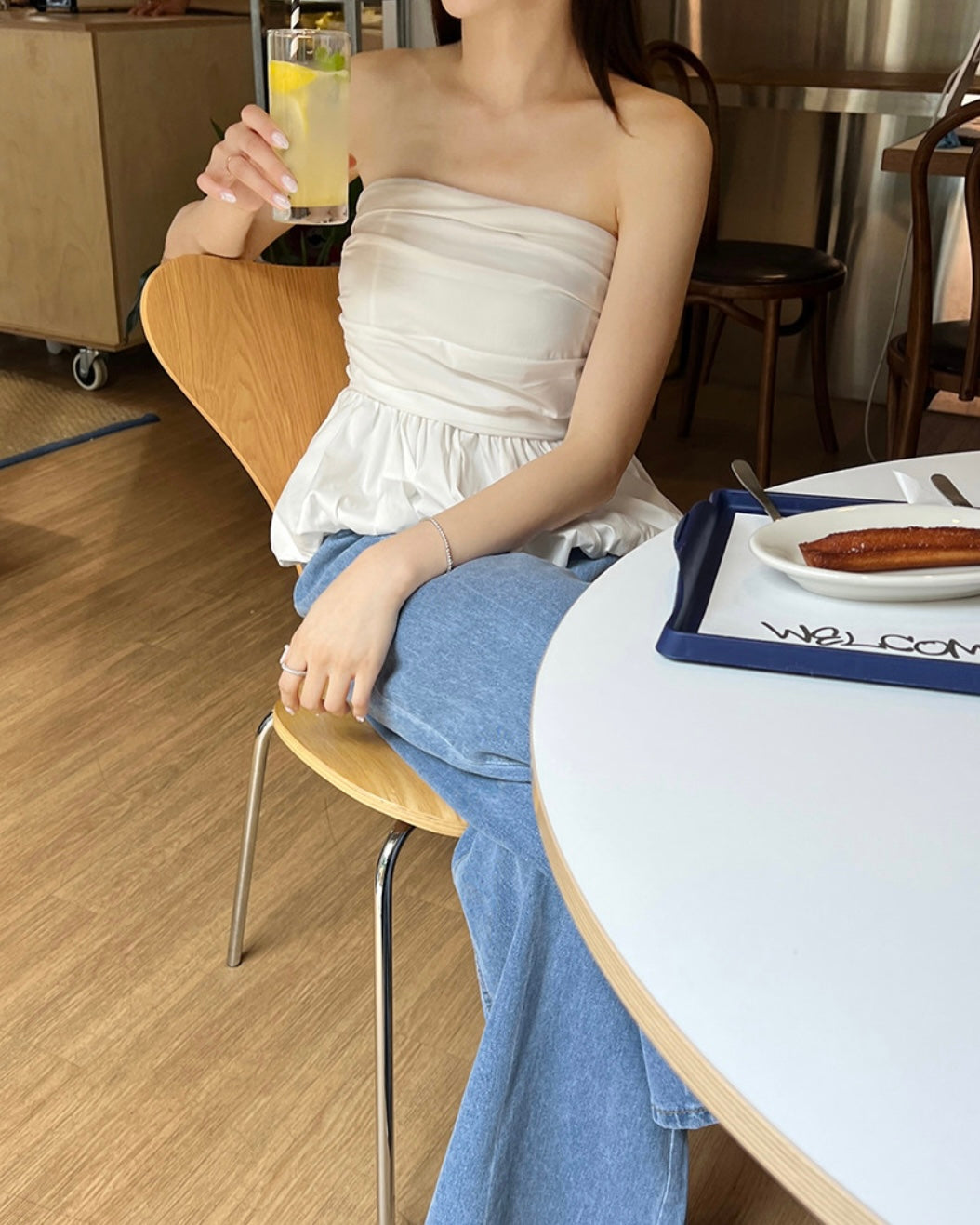Pumpkin Banding Tube Top