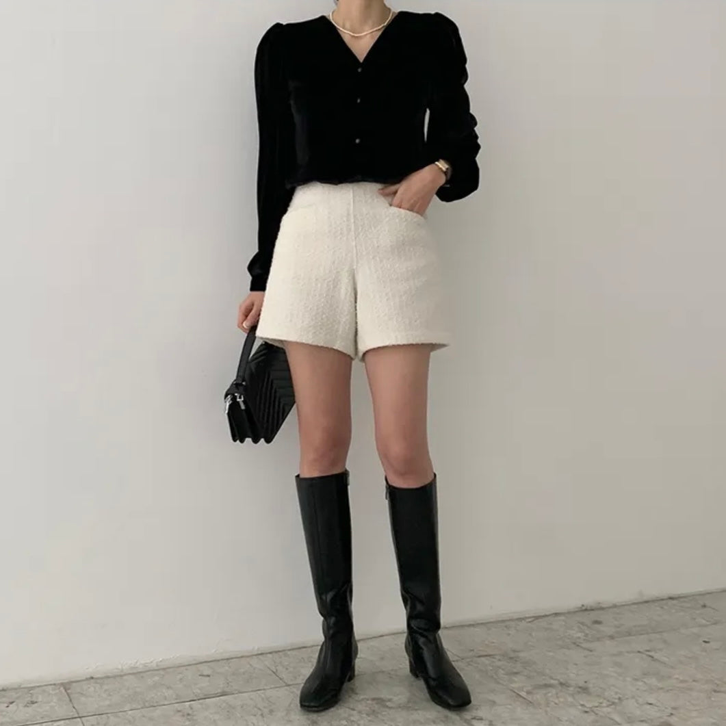 [XS,S] Monica Tweed Shorts