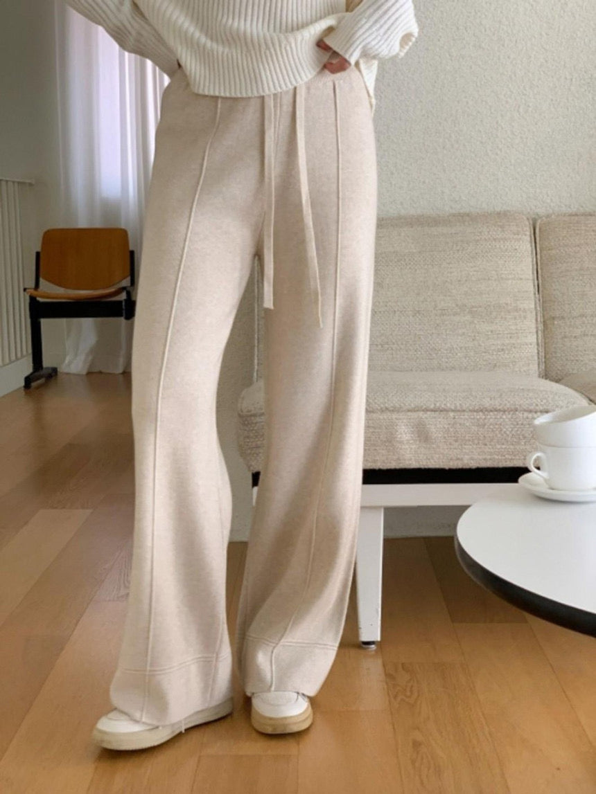 Pintuck Knitted Pants