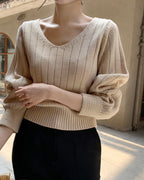 Balloon Sleeves Knit