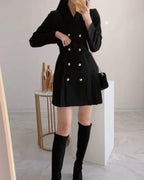 Pleats Jacket Dress