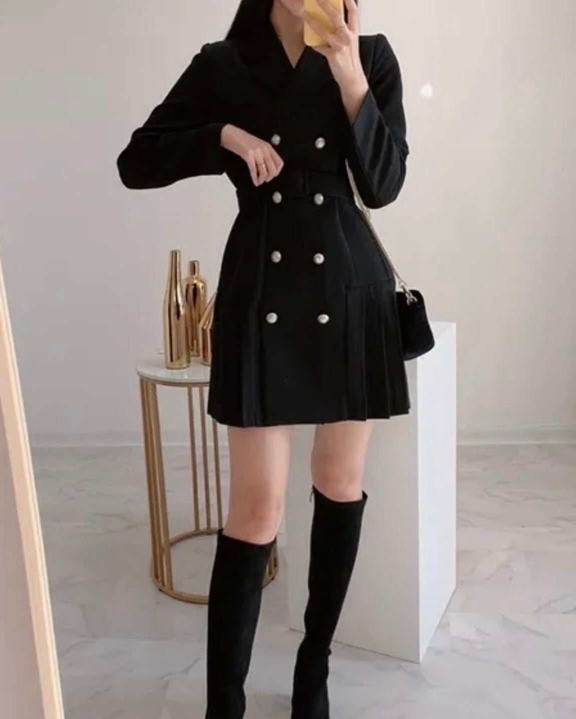Pleats Jacket Dress