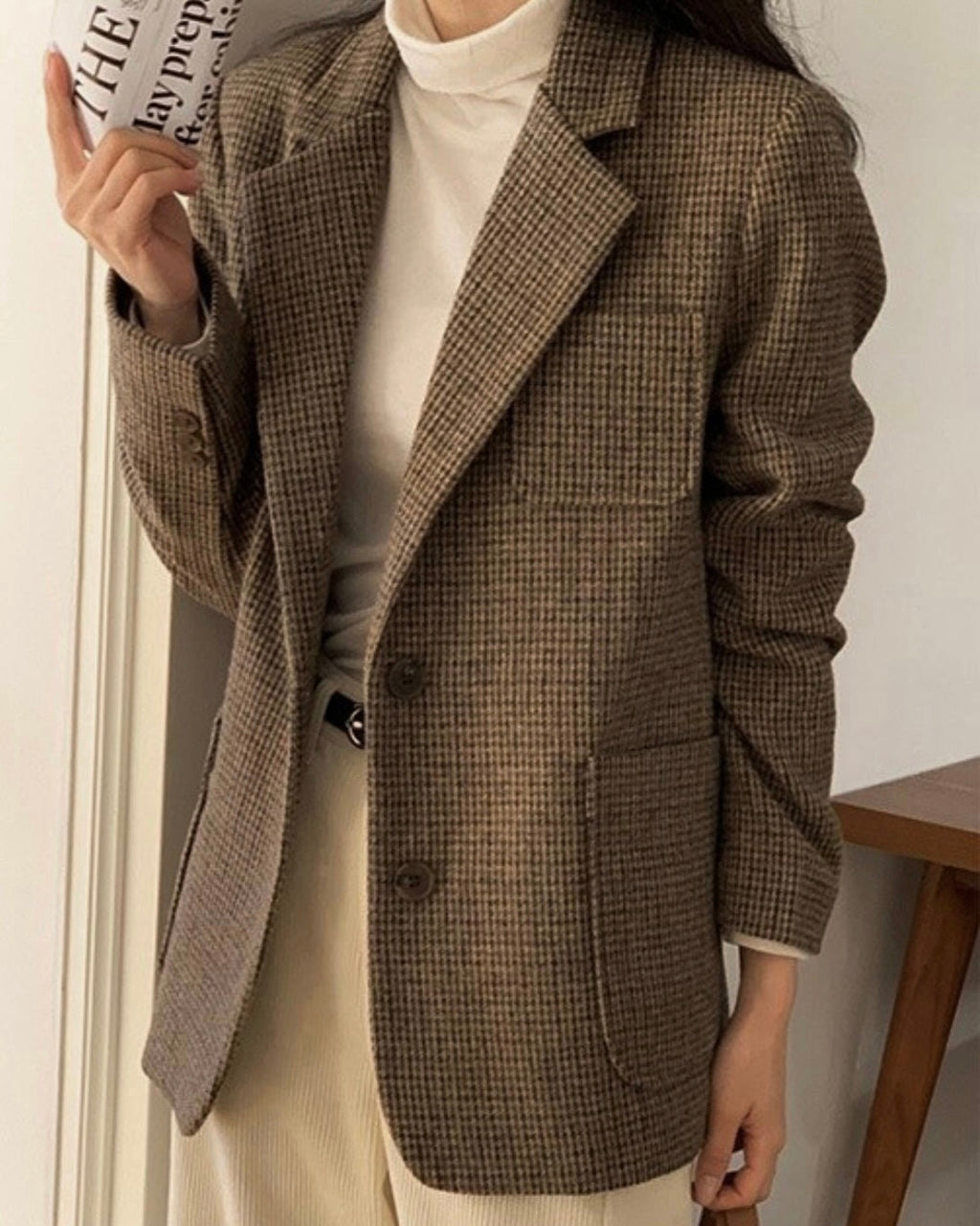 Classic Check Wool Jacket - 60% Wool