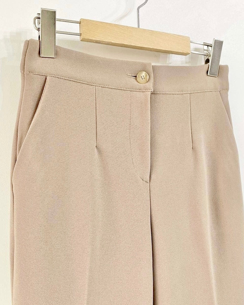 [S,M] Hidden Banding Flared Slacks
