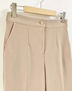 [S,M] Hidden Banding Flared Slacks