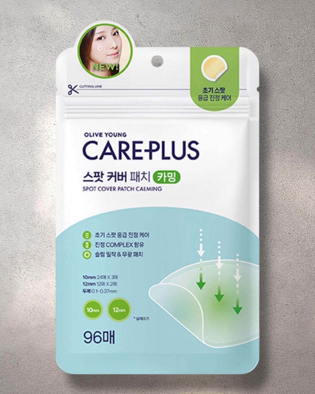 Care Plus Spot Cover Patch Calming 96 Count (For use before popping)
