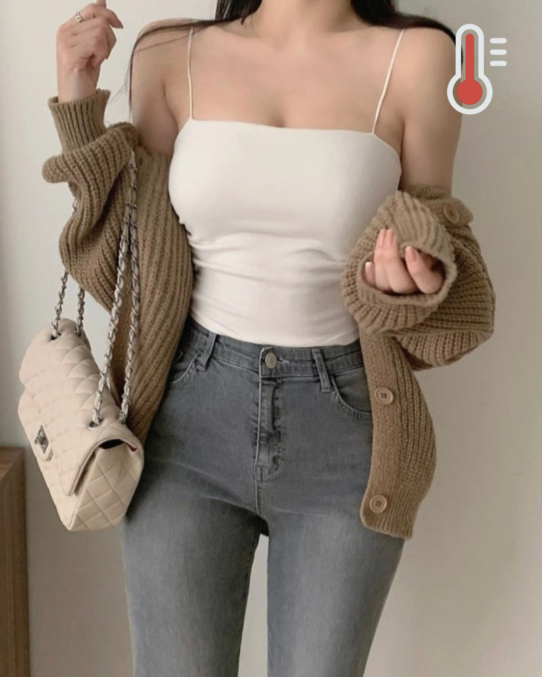 Brushed Shirring Camisole with Built-in Bra