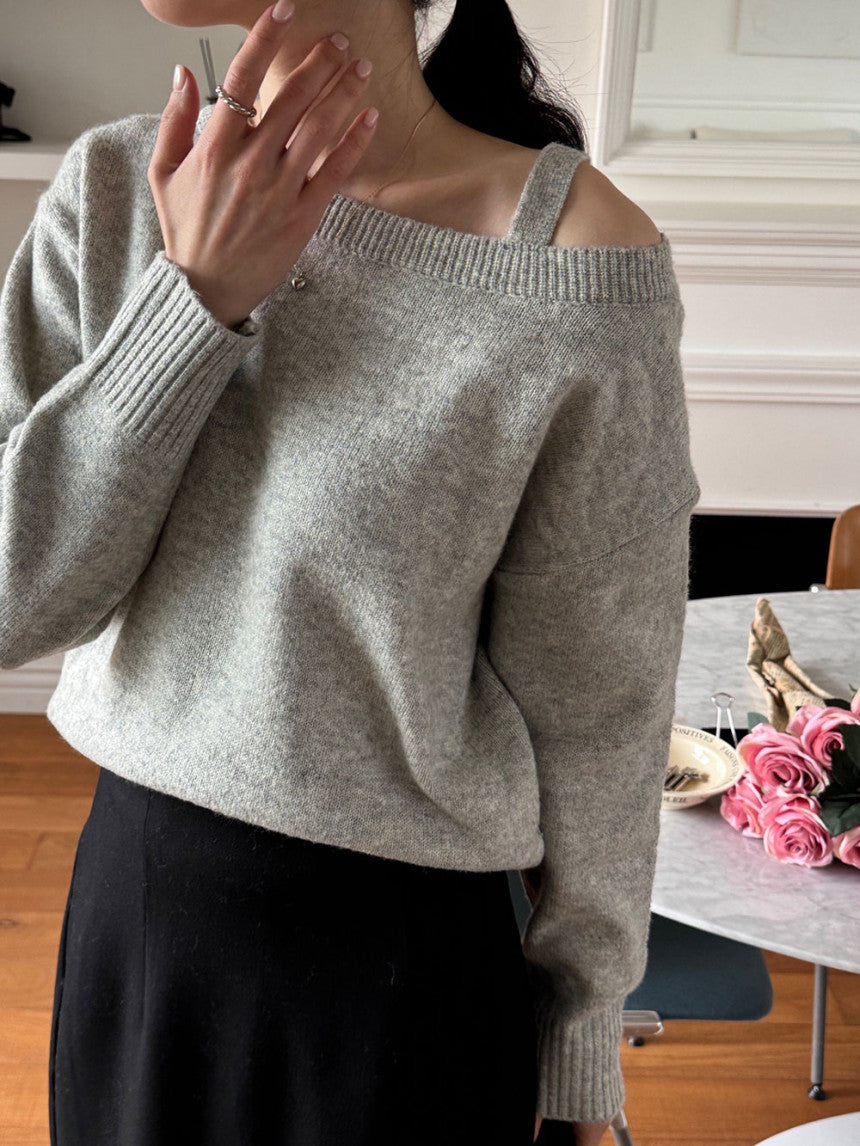 Soft Whisper Off-Shoulder Knit