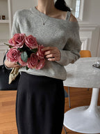 Soft Whisper Off-Shoulder Knit